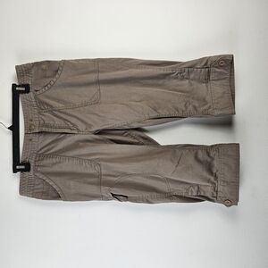 Women's Taupe Crop Utility Pants